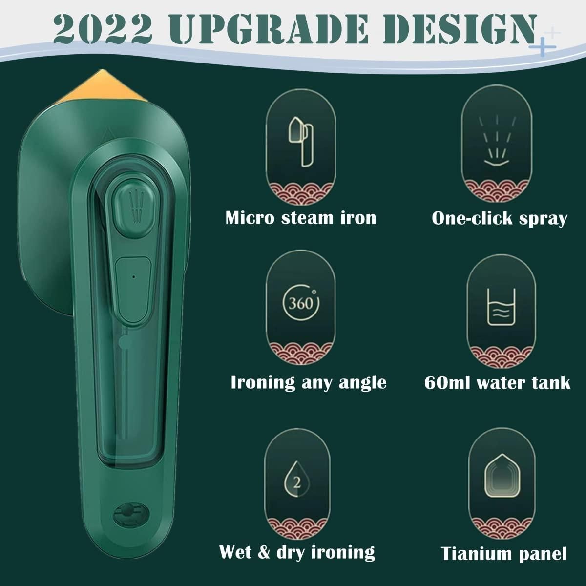 2-in-1 Portable Iron & Steamer β Small Travel Size, Dry & Wet Use for Home & Travel