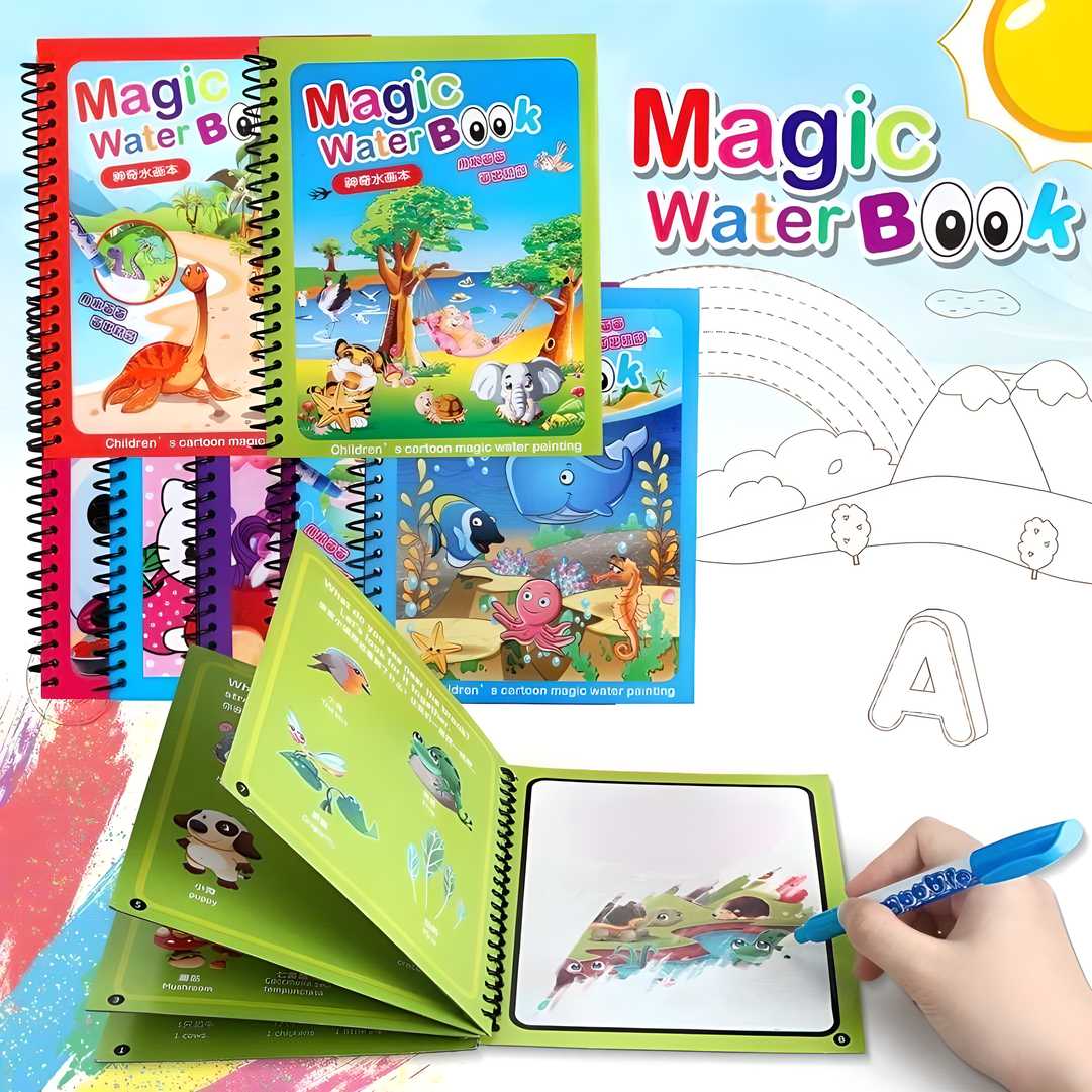Quick Dry Reusable Magic Water Book – Perfect for Kids & Learning