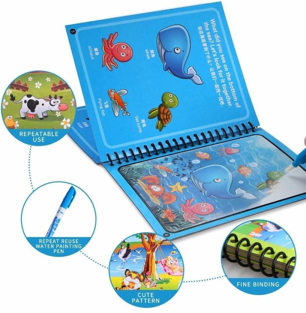 Quick Dry Reusable Magic Water Book – Perfect for Kids & Learning