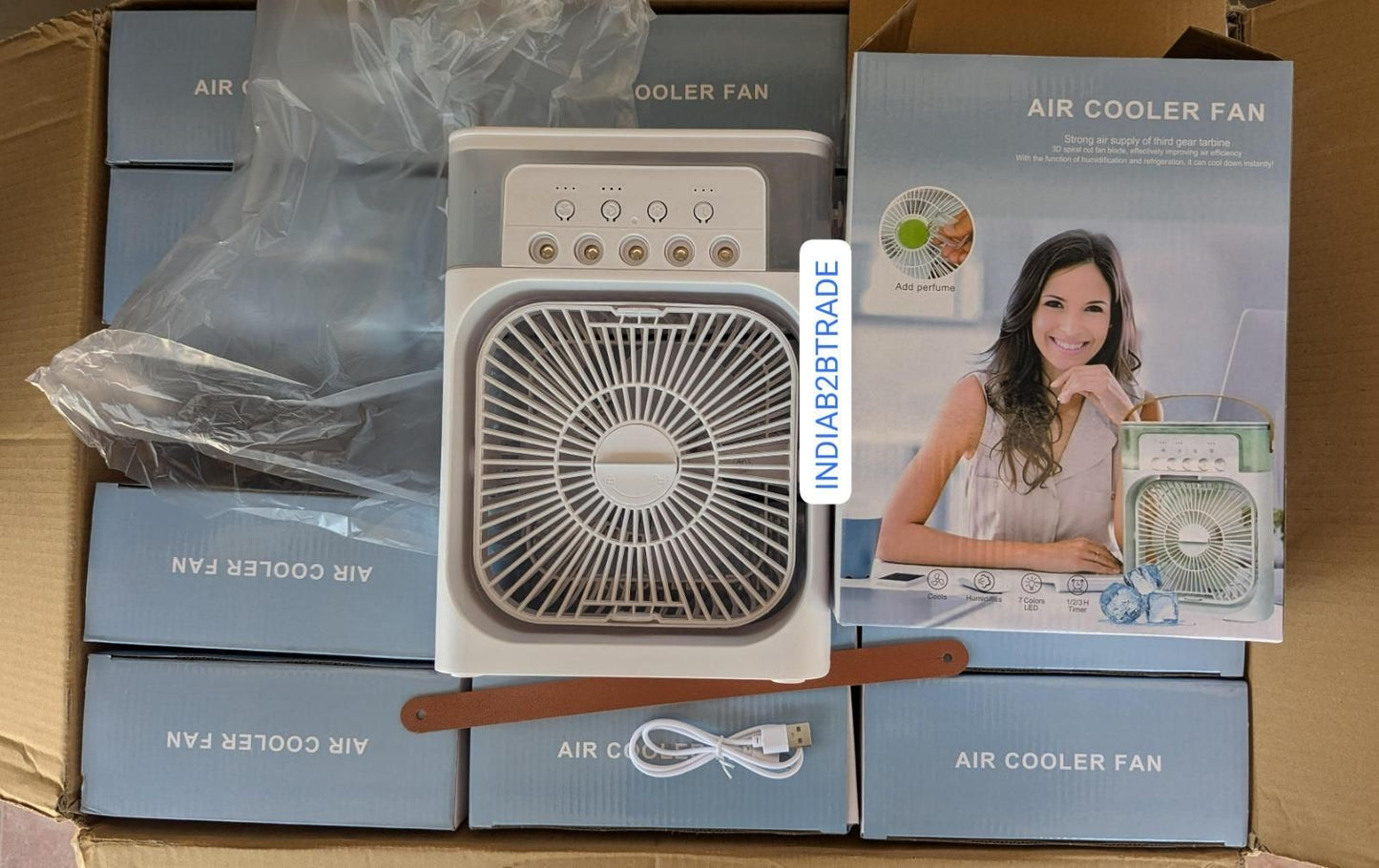 Compact USB Air Cooler Fan – Electric Cooling on the Go