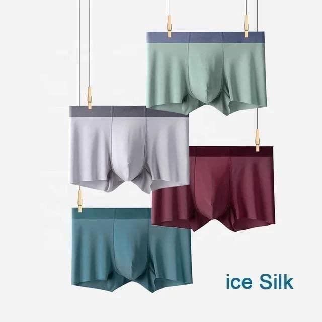 Men’s Ice Silk Briefs (3-Pack) – Premium Cooling Boxer Shorts