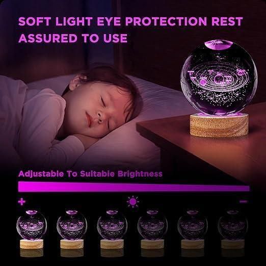 Assorted Design 3D Crystal Lamp Ball β Unique Decorative Lighting