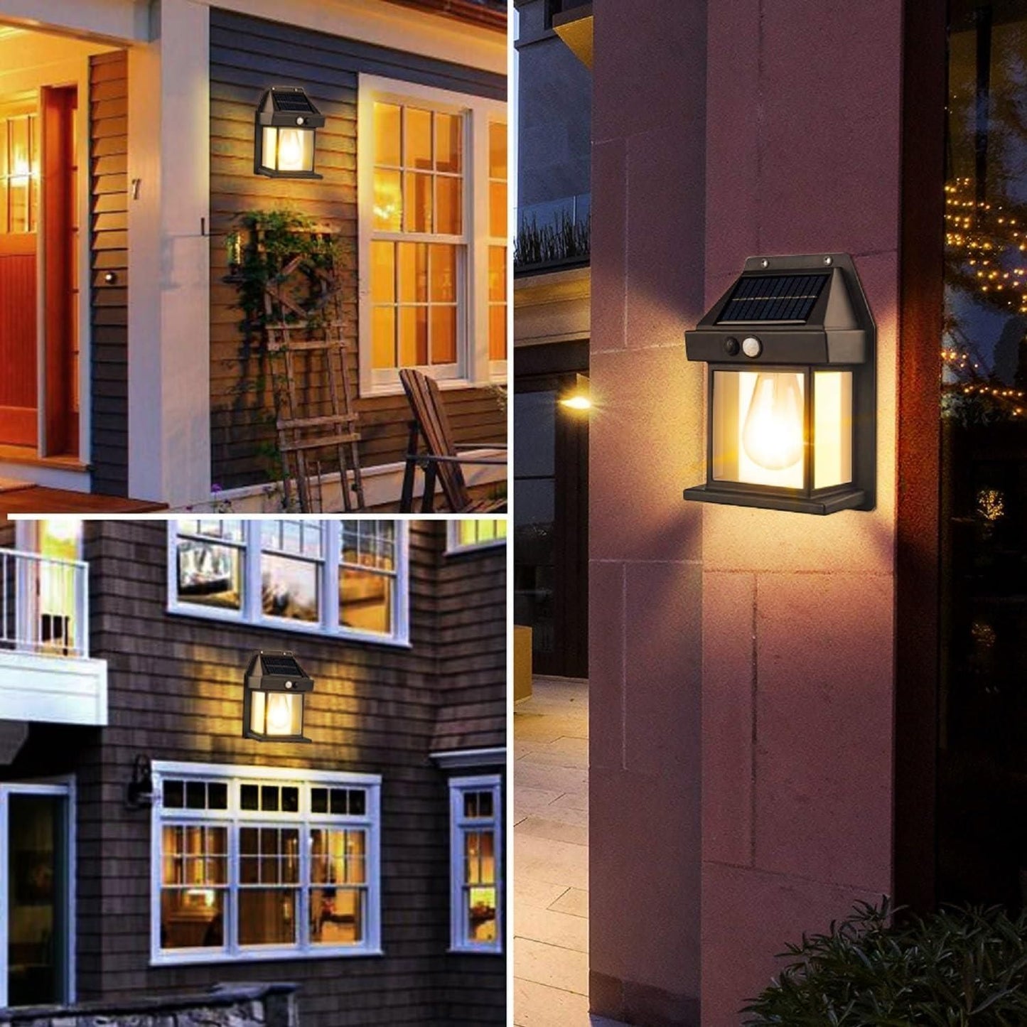 Solar LED Wall Light for Outdoor Use – Weatherproof & Durable