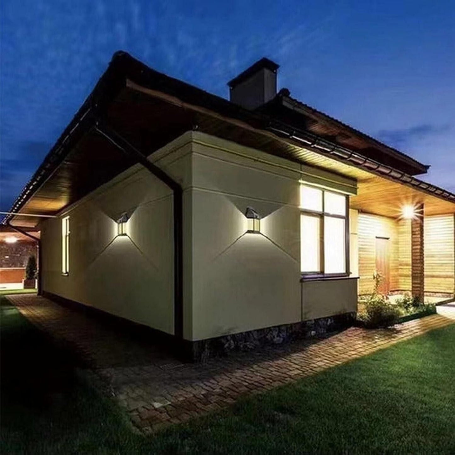 Solar LED Wall Light for Outdoor Use – Weatherproof & Durable
