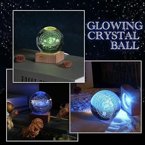 Assorted Design 3D Crystal Lamp Ball β Unique Decorative Lighting