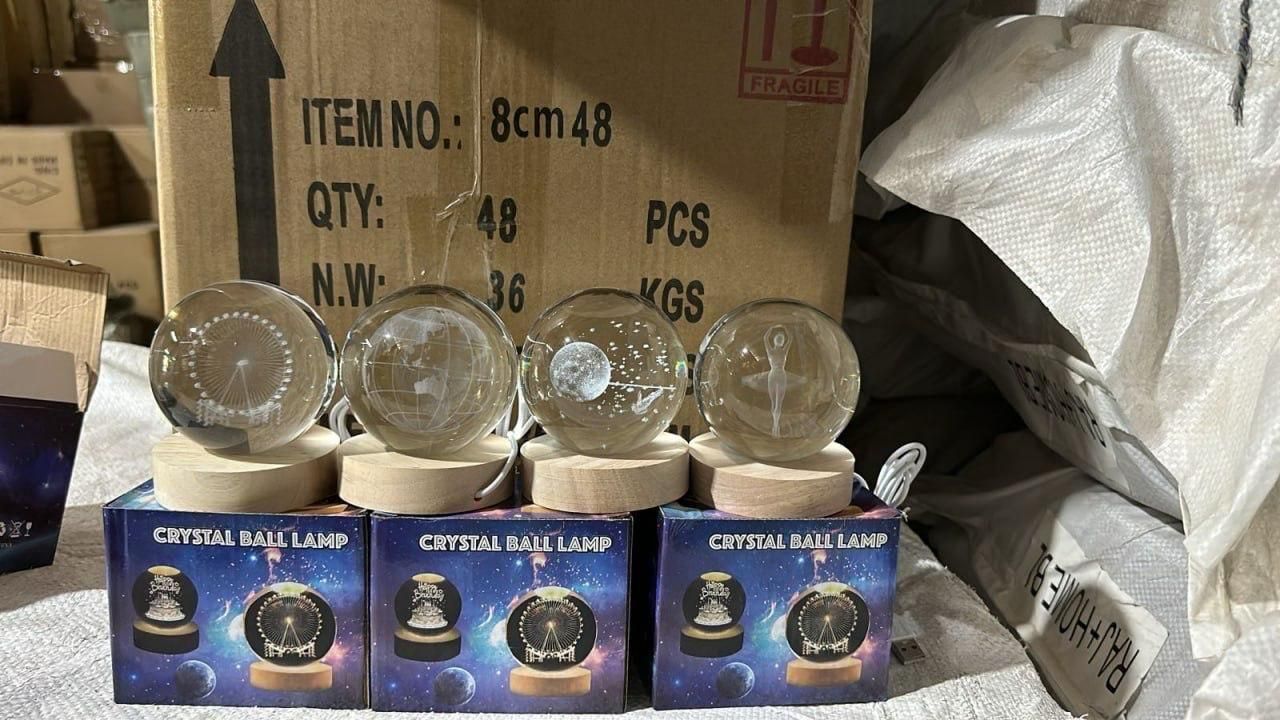 Assorted Design 3D Crystal Lamp Ball β Unique Decorative Lighting