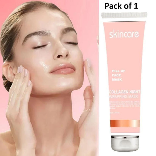 Collagen Peel-Off Night Mask for Face – Anti-Aging & Hydrating (1 Pack)