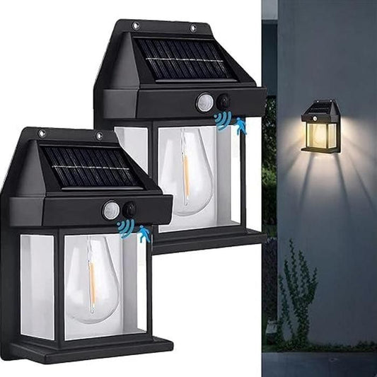Solar LED Wall Light for Outdoor Use – Weatherproof & Durable