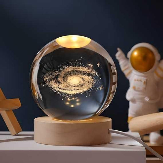 Assorted Design 3D Crystal Lamp Ball – Unique Decorative Lighting