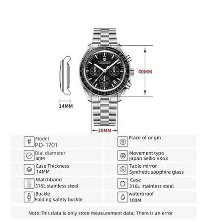 Luxury Men’s Stainless Steel Watch – Silver Strap, Elegant Analog Design