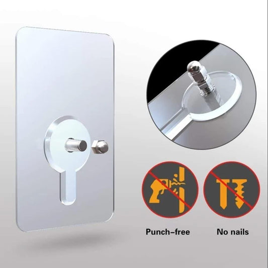 Heavy Duty Self-Adhesive Hooks – Nail-Free Wall Hangers for Frames & More (10-Pack)