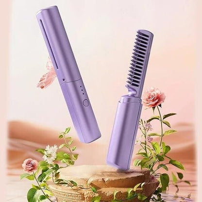 Cordless Electric Hot Comb Hair Straightener