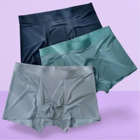 Men’s Ice Silk Briefs (3-Pack) – Premium Cooling Boxer Shorts
