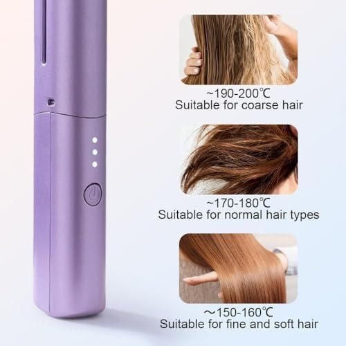Cordless Electric Hot Comb Hair Straightener