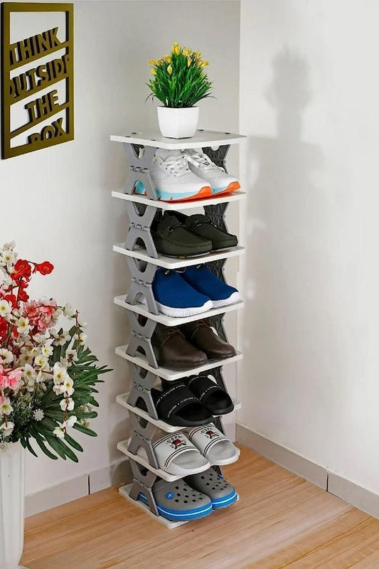 Compact 6-Tier Shoe Rack – Foldable, Lightweight & Easy to Assemble