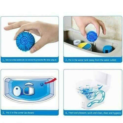 Toilet Cleaning & Deodorizer Tablets – Pack of 10 Bathroom Cleaner Tablets