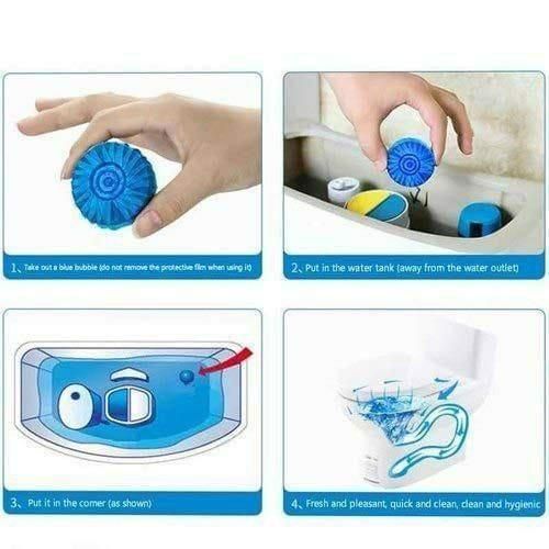 Toilet Cleaning & Deodorizer Tablets – Pack of 10 Bathroom Cleaner Tablets